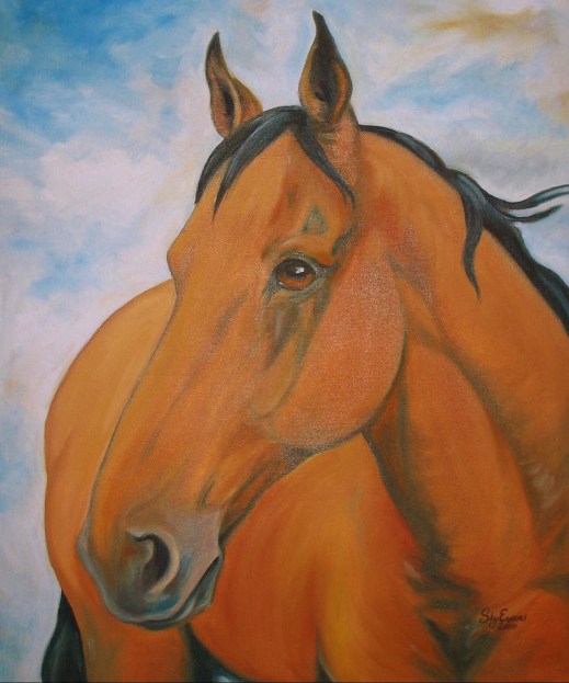 Portrait of a Quarter Horse