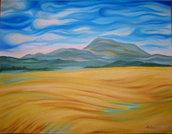 Mary's Peak Oil on Canvas 12"x18"