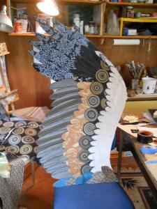 Wing One is done but for the embellishments.