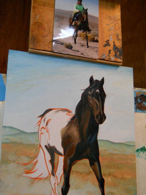 Background was pretty much done... now on to the nitty gritty!