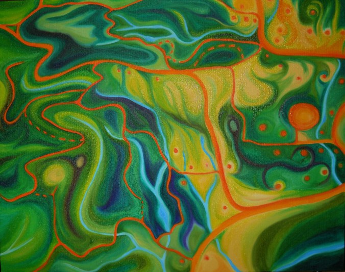 I Am Here. A map of my trails in Alpine, OR