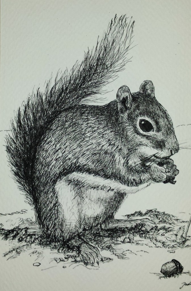 The Chipmunk. (Cute little sucker!)